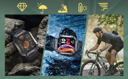 Tijdspeeltgeenrol PG Smartwatch - Groen - Waterdicht IP68, Gezondheidstracker met GPS, Hartslagmeter en Lange Batterijduur — thumbnail 4