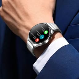 Forever, Luxe herenhorloge met verbinding belt sport gezondheid volgen waterdichte Grand 2, Zilveren — thumbnail 3