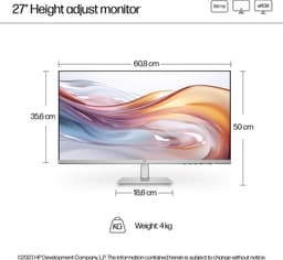 HP Series 5 Serie 5 27 inch in hoogte verstelbare FHD-monitor - 527sh — thumbnail 2