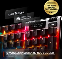 SteelSeries Apex Pro Gen 3 - Mechanisch Gaming Keyboard - US Qwerty - Rapid Trigger, Rapid Tap, Protection Mode — thumbnail 4