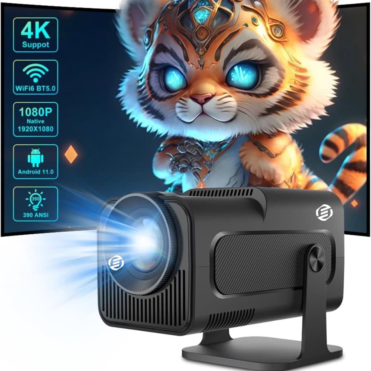 Equivera Draagbare Beamer - Mini Beamer - Draagbare Projector - Mini Projector — afbeelding 1