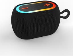 Bluetooth speakers-Draagbare speaker -Draadloze speaker- LED-omgevingsverlichting-krachtige bas-TWS-stereokoppeling-Bluetooth 5.3-Multifunctionele audio-ingangen-AUX-in - TF - Zwart — thumbnail 1