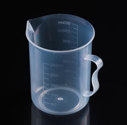 250ml Food Grade PP kunststof kolf digitale metende kop cilinder schaal maatregel glas Lab laboratorium Tools(Transparent) — thumbnail 1