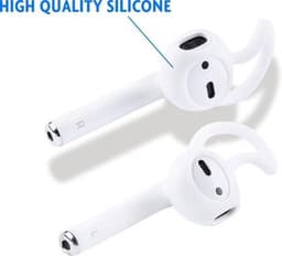 KELERINO. Anti-slip siliconen earhooks / earhoox / oorhaken geschikt voor Airpods 1 & 2 - Wit — thumbnail 3