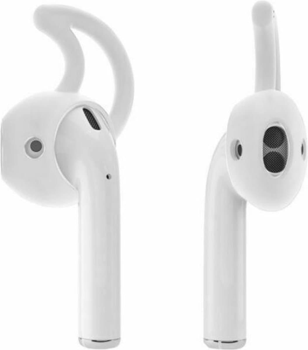 KELERINO. Anti-slip siliconen earhooks / earhoox / oorhaken geschikt voor Airpods 1 & 2 - Transparant — afbeelding 1