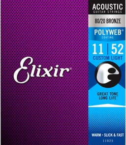Elixir 11025 Polyweb Bronze Snaren voor Akoestische Gitaar (11-52) — thumbnail 2