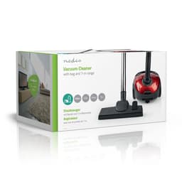 Nedis Stofzuiger - Met Zak - 700 W - Stof capaciteit: 1.5 l - Combi-Borstel - Actieradius: 7 m - Hepa - Antraciet / Rood — thumbnail 4