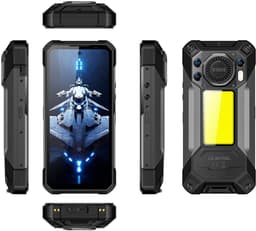 OUKITEL WP61 Rugged Smartphone 5G - 36GB RAM - 512GB ROM - 6,78 inch FHD+ 120Hz - 20000mAh 45W - 108 + 32MP Camera, met Nachtzicht - Android 16 - 120 LM Kampeerlamp - 130 dB Luidspreker - IP68/IP69K Outdoor telefoon - NFC GPS OTG - 2026 nieuw - Zwart — thumbnail 3