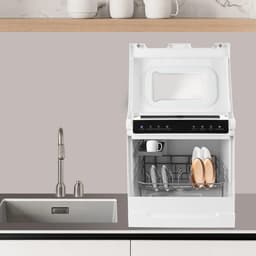 Tafelvaatwasser - Mini vaatwasser - Keuken Gemak - 360 Graden Reiniging - 46 x 41 x 46 cm - Wit — thumbnail 5