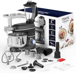 Keukenmachine - Zwart - 6,2L - Multifunctionele Foodprocessor met Blender en Accessoires - Voor Kookliefhebbers — thumbnail 3