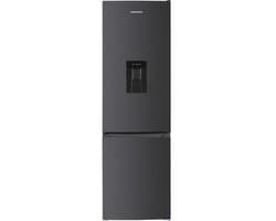 Heinner Koel-vriescombinatie 260L met Waterdispenser - Vrijstaand - Vingerafdrukbestendige Afwerking - Antracietgrijs - Energielabel E - 180 cm - 40 dB - Omkeerbare Deur - 5 Jaar Garantie - HC-HM260DGWDE++