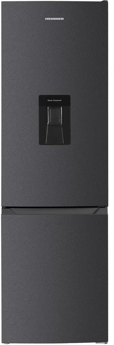 Heinner Koel-vriescombinatie 260L met Waterdispenser - Vrijstaand - Antracietgrijs - Energielabel E - 180 cm - 40 dB - Omkeerbare Deur - 5 Jaar Garantie - HC-HM260DGWDE++ — afbeelding 1