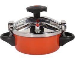 Pressure Cooker, 2L Small Pressure Cooker Stainless Steel for Pressure Foodie or Steaming, Compatible Induction Hob Gas Home Hob