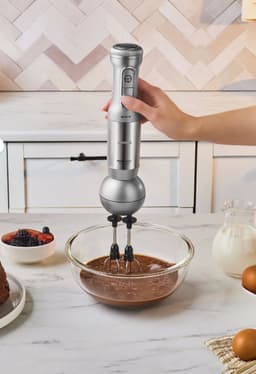 Karaca Mastermaid Prosteel - Staafmixer Set 1200W – 1,5L Glazen Hakmolen – Blender, Garde, Rasp & Snijschijven – Galaxy Grey — thumbnail 5