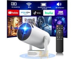 AHD® Mini beamers - Projector - Mini beamer - Wit - 15cm x 15cm x 23cm