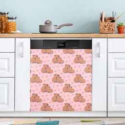Magnetische Vaatwasserhoes - Keuken Sticker - Keuken Decoratie - Brede Compatibiliteit - 58 x 66 cm - Kabouters — thumbnail 4