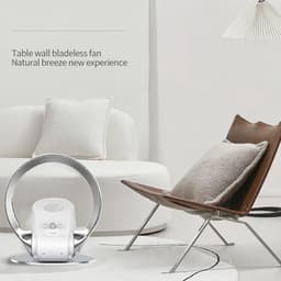 Bladloze Vloer Ventilator - Toren Ventilator - Stille Koeling Binnen - 80 Graden Oscillatie — thumbnail 2
