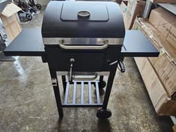 WentinkMo Houtskoolgrill - Dekseldeksel Houtskool barbecue - Camping picknick en feest — thumbnail 1