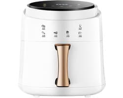 Heteluchtfriteuse Oven - Olievrije Friteuse - Gezond Koken - Snelle Luchtcirculatie - 8 Liter XXL - Wit