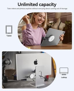 Externe SSD - Magnetische Opslag - Bestanden Overzetten - Tot 2000 MB/s - 2TB - Zilver — thumbnail 2