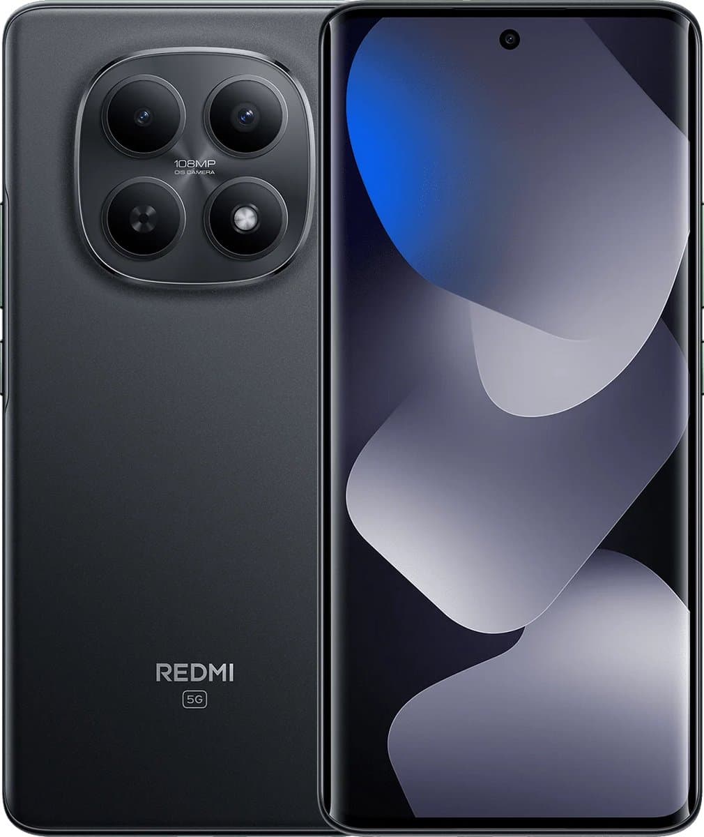 Xiaomi Redmi Note 15 5G - 256GB - Zwart- 8GB RAM - 6.77" AMOLED 120Hz - 108MP Camera - 5520mAh - IP65 — afbeelding 1
