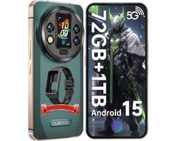 Oukitel WP200 Pro Robuuste Smartphone 5G - IP68/IP69K Outdoor Telefoon - 72GB RAM - 1TB ROM - 6,7 inch 120Hz - 8800mAh 45W - 108MP + 32 MP Camera - GPS NFC - Android 15 - Groen