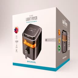 Luchtfriteuse - Airfryer Heteluchtfriteuse - Gezond Koken - Verlicht Kijkvenster - 6 Liter - Zwart — thumbnail 4