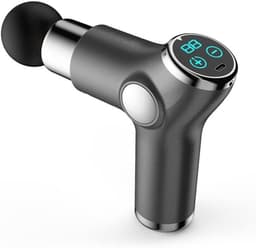 Spier Massager - Fascia Gun - Spierherstel Bevorderen - LCD Touchscreen - 4 Opzetstukken - Zwart — thumbnail 4