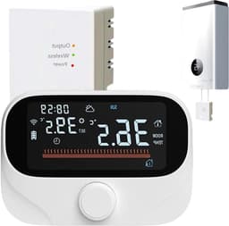 Slimme Thermostaat - App Bediening - Comfort Verwarmen - Energie Besparend - 300m Bereik - Wit — thumbnail 1