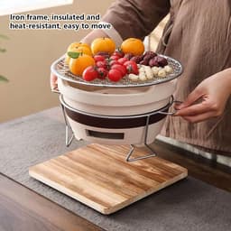 Klei Grill Fornuis - Tafel Grill - Buiten Koken - Hittebestendige Basis - Compact Ontwerp - Niet gespecificeerd — thumbnail 2
