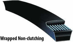 Vervangende Riem - Transmissieriem - Grasmaaier Onderhoud - Vervangt Onderdeelnummer - 5/8 x 87 Inch - Zwart — thumbnail 2