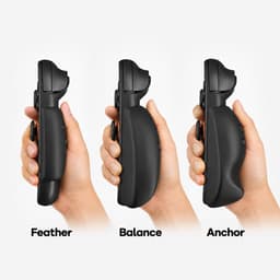 PlayCool Ergonomische Clear Grip Case Set voor Nintendo Switch 2 – Clear Case met 3 Verwisselbare Grips: Feather (licht), Balance (gebalanceerd) en Anchor (stevig) — thumbnail 3