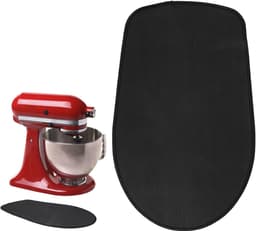 Keukenmachine Onderlegger - Mixer Accessoire - Apparaten Verplaatsen - Krasvrij Werkblad - 34 x 21cm - Zwart — thumbnail 1