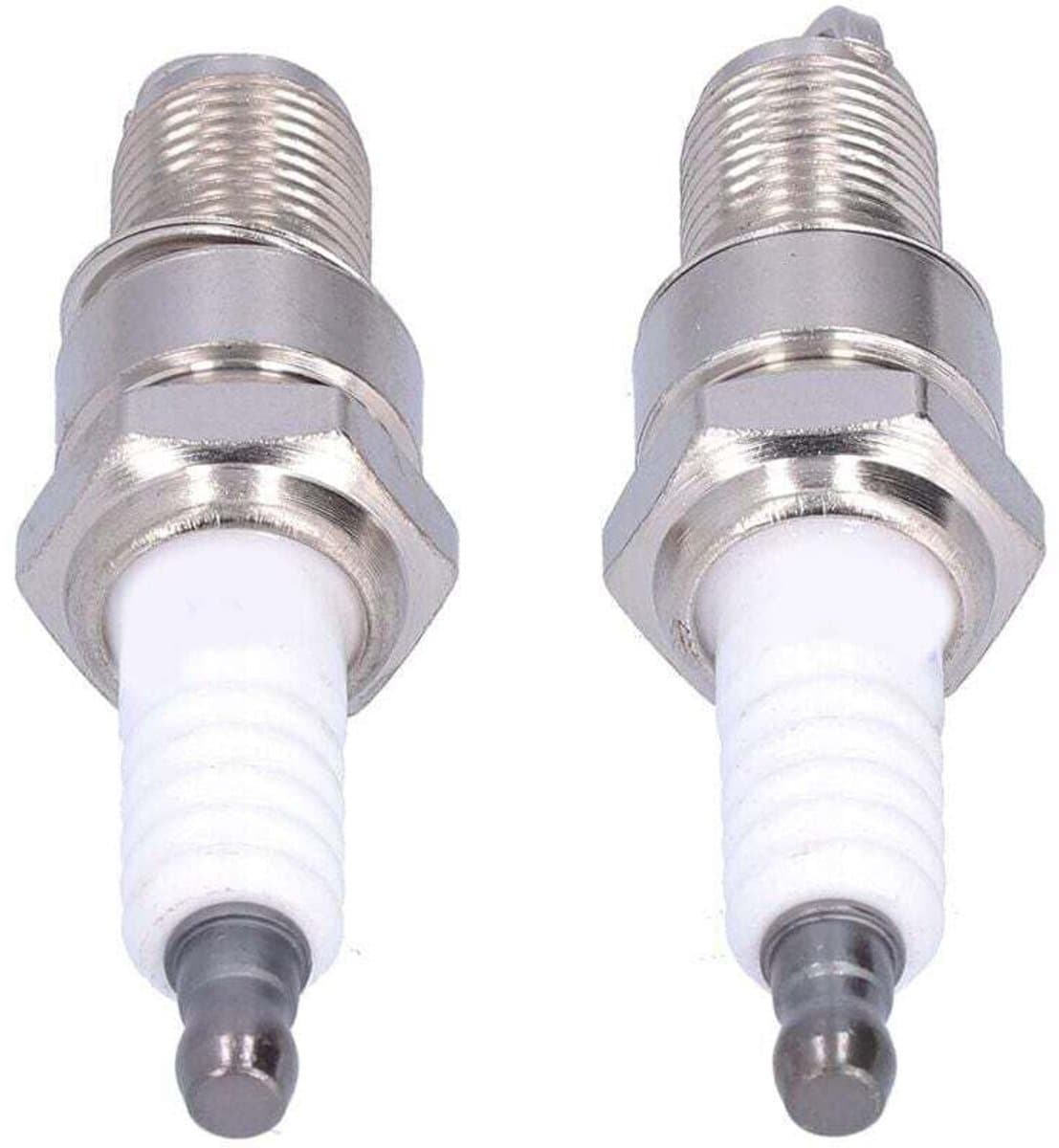 geschikt voor MTD 95110292 75110292 Toortsmotor 131039 Twee F6RTC bougies voor een grasmaaier. — afbeelding 1