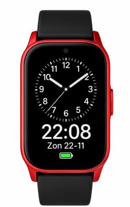 WatchToCare Halo GPS Alarmhorloge Senioren | Valdetectie | 4 Dagen Accu | Zonder Abonnement | IP67 Waterbestendig | Rood — thumbnail 1