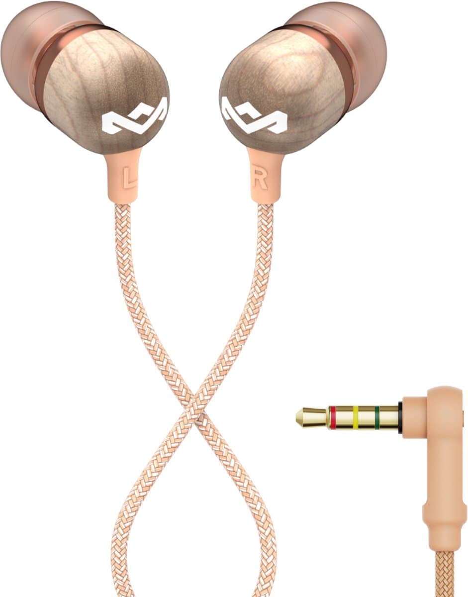 House of Marley Smile Jamaica Oortjes met Draad - Bedrade Oordopjes 3,5 mm Aansluiting - Met Microfoon en 1knopsbediening - Eco Friendly Design - 9 mm Drivers - Knoopvrije Kabel - Copper — afbeelding 1