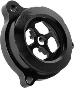 Transparante oliefilterdop van aluminiumlegering, CNC-precisiegefreesde beschermkap, geschikt voor Raptor 700/700R, zwart. — thumbnail 2