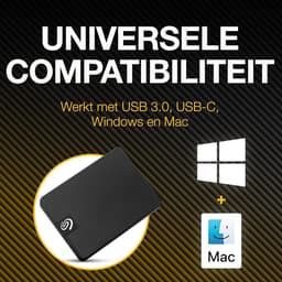Externe SSD - Draagbare Opslag - Bestanden Overzetten - Razendsnelle Dataoverdracht - 2 TB - Zwart — thumbnail 5