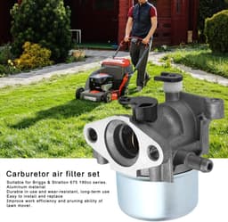 Grasmaaier Carburateur Kit - Carburateur Luchtfilter - Motoronderhoud Gazonmaaier - Directe Vervanging Oude Onderdelen - Voor 190cc Serie - Aluminium — thumbnail 4