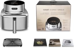 Cosori Iconic Single - RVS airfryer - 6.2L inhoud - Keramische anti aanbaklaag - met app ondersteuning — thumbnail 5