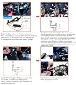 Dailygoody Motorfiets Dash Cam - 1080P HD - Waterdicht - 2 Inch Scherm - Loop Recording - Geschikt voor alle motorfietsen - Zwart — thumbnail 5