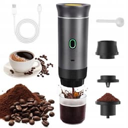 Koffiezetter - 60ml Draadloze Cups Machine - 3-in-1 & 7500mAh Accu - 15 Bar Druk & Zelfverwarmend - Voor Camping, Auto & Reizen - Eenvoudig in Gebruik & Schoon — thumbnail 1