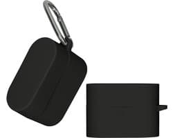 kwmobile Hoes geschikt voor Sony WF-1000XM6 - Siliconen cover voor oordopjes in zwart