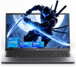 ACEMAGIC Gaming Laptop - 15,6 Zoll - Intel Core i5-12600H-Prozessor (tot 4,5 GHz) - 16 GB RAM DDR4 - 512 GB/4TB SSD - WiFi 6 - Type C - Window 11 Pro - Grijs — thumbnail 1