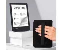 PocketBook Verse Pro e-reader Azure – 6 inch – 16 GB – waterdicht + Zwart met Elastiek Hoesje – voordeelbundel