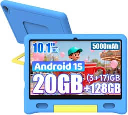 Hotlight KT1016 - Android 15 kindertablet - 10.1 inch - 20(3+17)GB RAM/128GB ROM– 5000mAh - Blauw — thumbnail 1