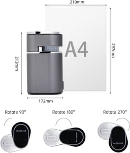BLITZHOME C180 Mini-Koffiemachine Volautomatische – Draagbare Espressomachine, 15 Bar, Warm & Koud Extractie, Eenvoudig te Reinigen voor Thuis, Kantoor en Onderweg — thumbnail 5