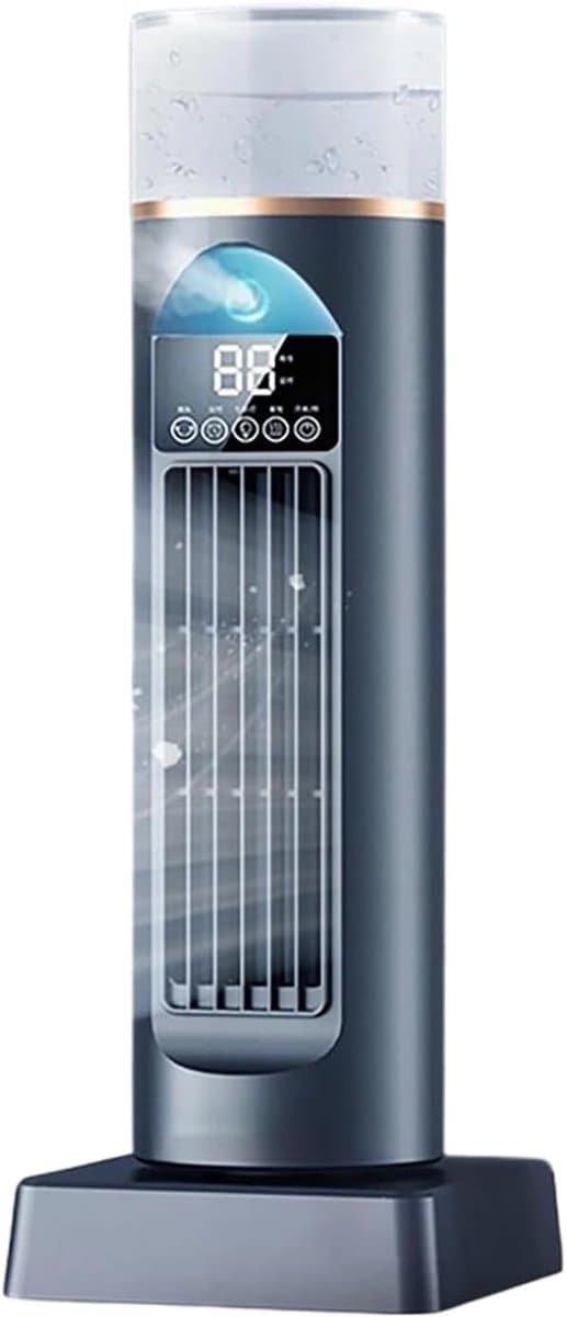 Torenventilator - Staande ventilator - Slaapkamer verkoeling - Stille werking onder 36 dB - 12x34.5 cm - Zwart — afbeelding 1