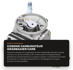 Dailygoods- Carburateur Aluminium - Vervanging voor Echo Shindaiwa C350 - Hoogwaardige Kwaliteit - Betrouwbaar Accessoire - Duurzaam Materiaal - OEM A021002470 - Grasmaaier Carburateur — thumbnail 5
