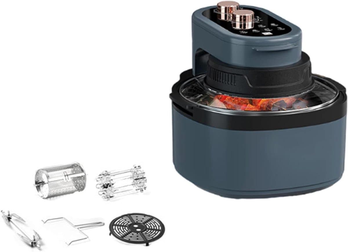 Flip-Free Air Fryer Huishoudelijke Automatische Roterende Oven Visuele Multifunctionele 8L Grote Capaciteit Elektrische Oven — afbeelding 1